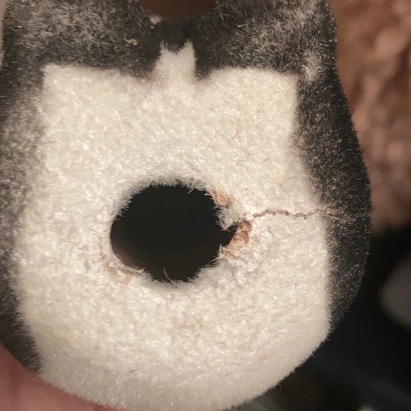 Vintage flocked panda (3) figurines - Picture 15 of 15